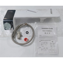 Bidet ultra-cienki do toalety z podwójną dyszą, spiralnym wężem regulowanym, A