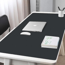 (Black, 80*50cm) Double-side Portable Large Mouse Pad Gamer Waterproof Pu Leather Desk Mat Computer Mousepad Keyboard Table Cover