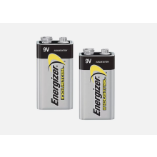 2 X ENERGIZER 9V PP3 INDUSTRIAL ALKALINE BATTERIES SMOKE ALARM LR22