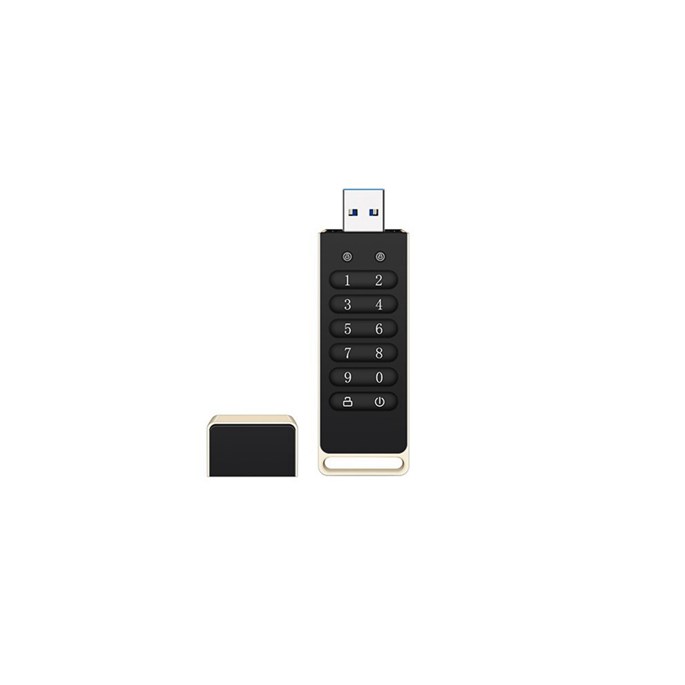 Chiavetta Usb Crittografata Da 256 Gb Con Password Hardware, Memoria Nera