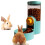 Rabbit Hanging Automatic Food Dispenser, Gravity Small Animals Cage Auto Feeder 1