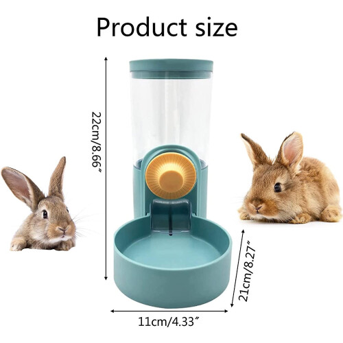 Rabbit Hanging Automatic Food Dispenser, Gravity Small Animals Cage Auto Feeder 2