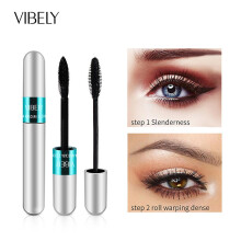 Vibely 4d Silk Fiber Mascara Waterproof Fast Dry Natural Soft Long Eyelash Makeup Mascara Thick Eyelash Cosmetics Eyes Makeup