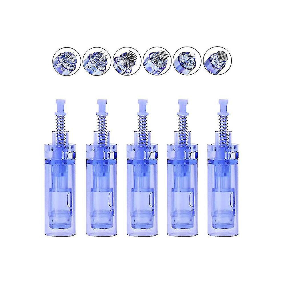(round nano, 30pcs) 10/50pcs Electric Derma Pen Needle 9/ 12/ 36/ 42/ Nano Cartridges Bayonet For Dr Pen Ultima A1 Tattoo Micro Needles