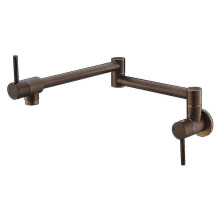 (antique) Wall Mounted Rose Gold Pot Filler Folding Kitchen Faucet Tap