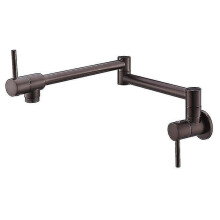 (Bronze) Wall Mounted Rose Gold Pot Filler Folding Kitchen Faucet Tap