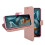 (Rose Gold) For Motorola E15 Wallet Flip Cover Case 5