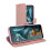 (Rose Gold) For Motorola E15 Wallet Flip Cover Case 4