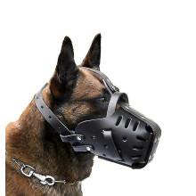 (black, L) Dog Muzzle, Breathable Basket Muzzles For Small, Medium, Large And Dogs