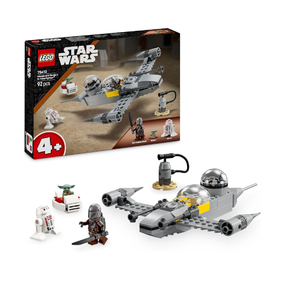 Star Wars Lego Mando And Grogu's N-1 Starfighter 75410
