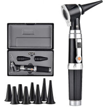 3 Pieces Otoscope With Led, Portable Handheld Ear Exam Magnifier With 8 Caps And 1 Storage Box For Doctors Nurse Adults Children