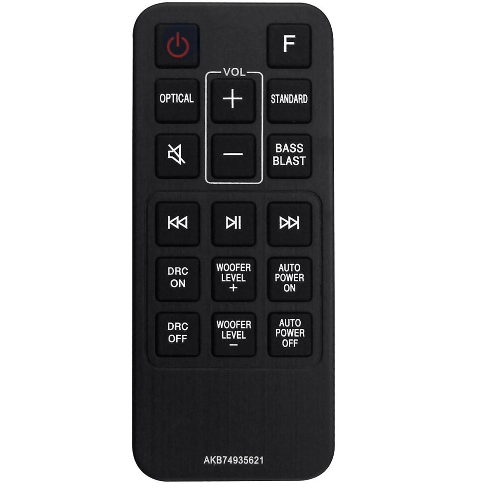 Replace Akb74935621 Remote Control For Lg Sound Bar Sj2 Sj2.aeusllk Sj2.deusllk 9372166683900