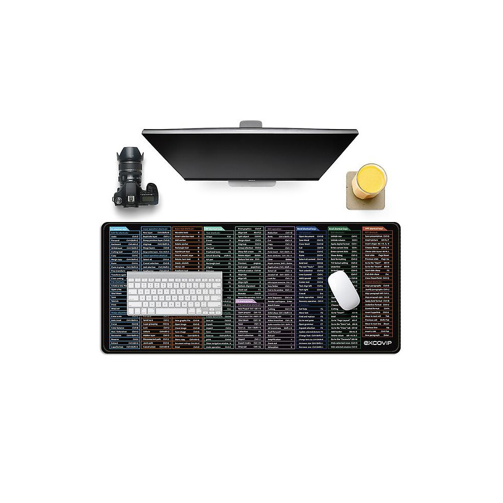 Waterproof Shortcut Keys Mouse Pad Desk Pad Large Mouse Mat 9372166688493
