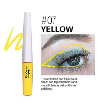 (07 YELLOW) Liquid Eyeliner Uv Glow Matte Eyeliner Waterproof Fluorescent Body Face Paint Makeup Colorful Eye Liner Pen