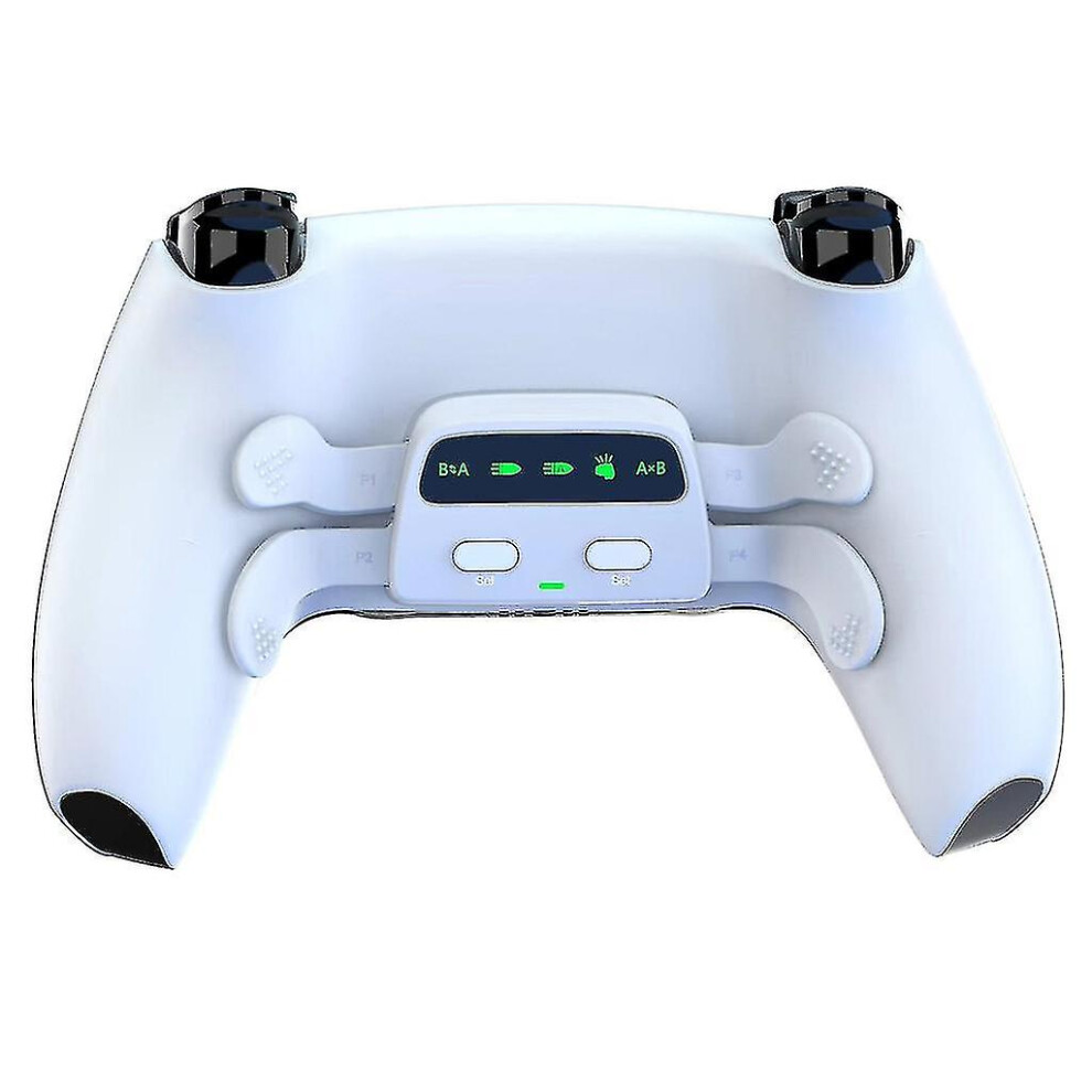 (White) For Ps5 Controller Remappable Kit Back Shell And 4 Back Buttons Rise Remap Kit White 8792504186510