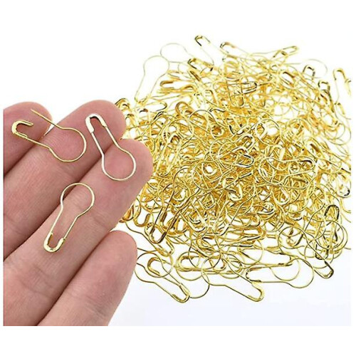 (Gold) 1000 Pcs Safety Pins/metal Gourd Pins/bulb Pins/clothing Tag Pins Diy Home Accessories