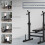 Homcom HOMCOM Adjustable Weight Bench with Barbell Rack, Dip Station, Black 3