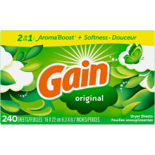 Gain Original Scent Tumble Dryer Sheets 240