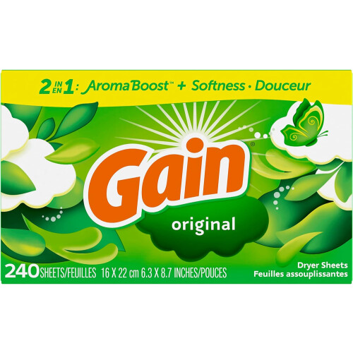 Gain Original Scent Tumble Dryer Sheets 240