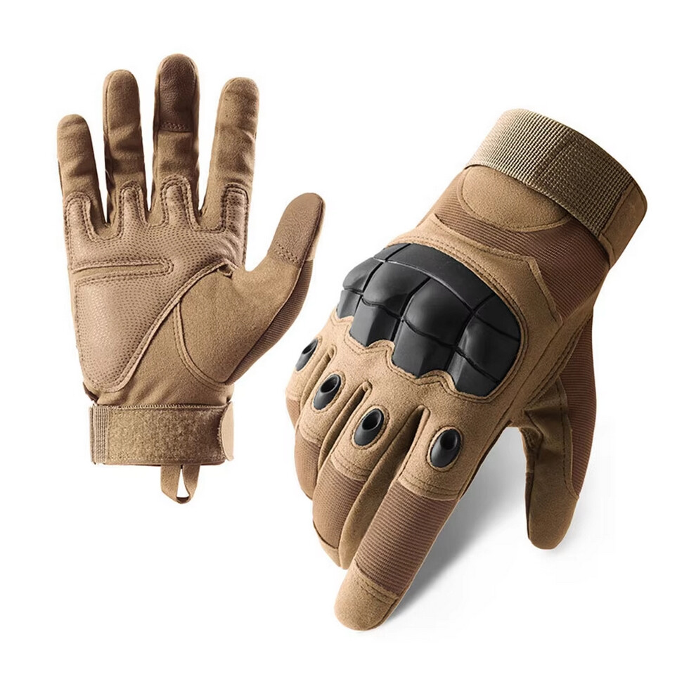 (Z908 Gloves-M) Motorcycle Gloves Touch Screen Motorbike Riding Gloves Summer Breathable Moto Gloves Full Finger Motocross Guantes Gloves Brown 6929858405024