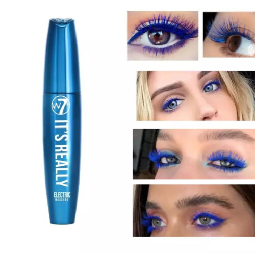 W7 Blue Mascara It's Really Blue Electric Enhancing Lengthening