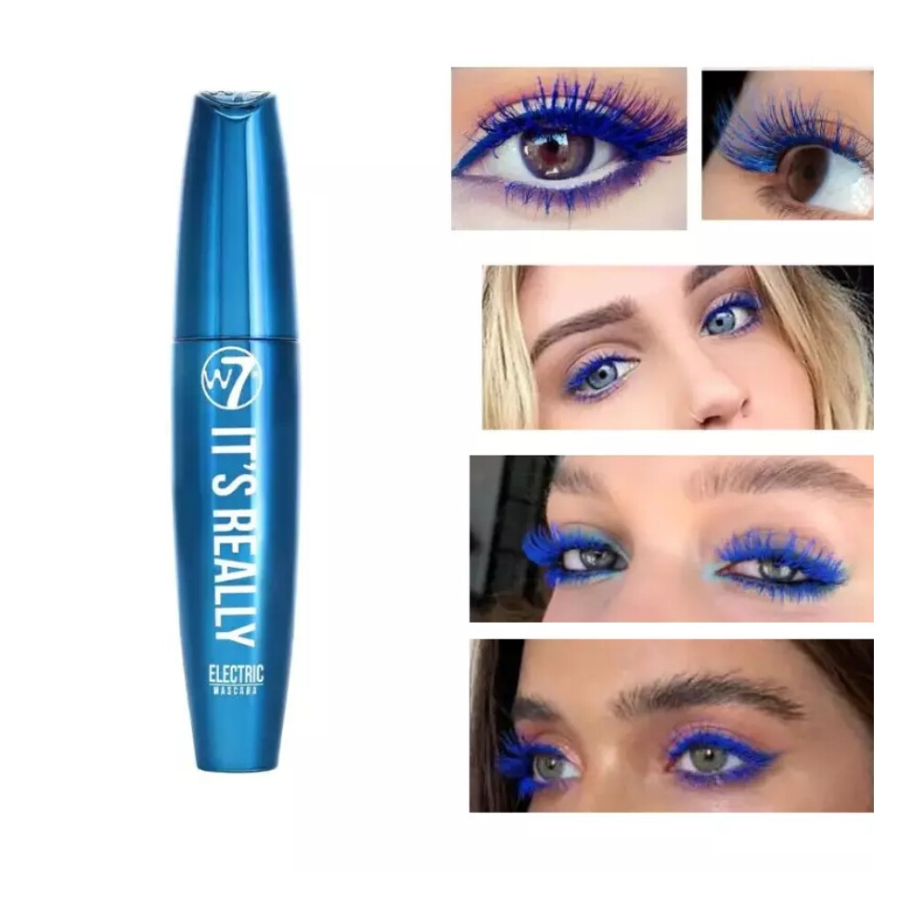 W7 Blue Mascara It's Really Blue Electric Enhancing Lengthening