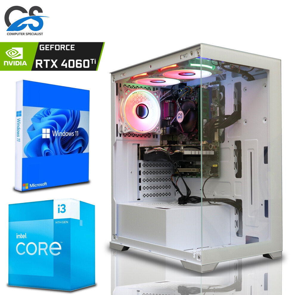(Intel i3 13100F, RTX 3050 (8GB)) Gaming PC i3 14100F 32GB DDR4 1TB+512GB RTX 4060Ti-image-OPC-PFXGDWW-NEW