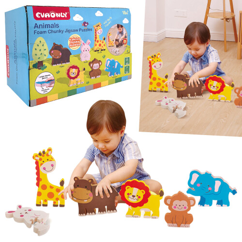 EVA Foam Animal Jigsaw Puzzle Interlock Educational Pre School Toy 2
