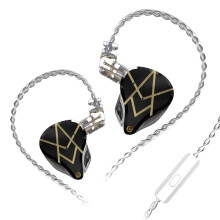 (Black, With Mic) Wired Earphone 20BA Balanced Armature Units Stereo Bass DJ Monitor Earbuds Noise Cancelling 3.5mm Sport Headphone Headset