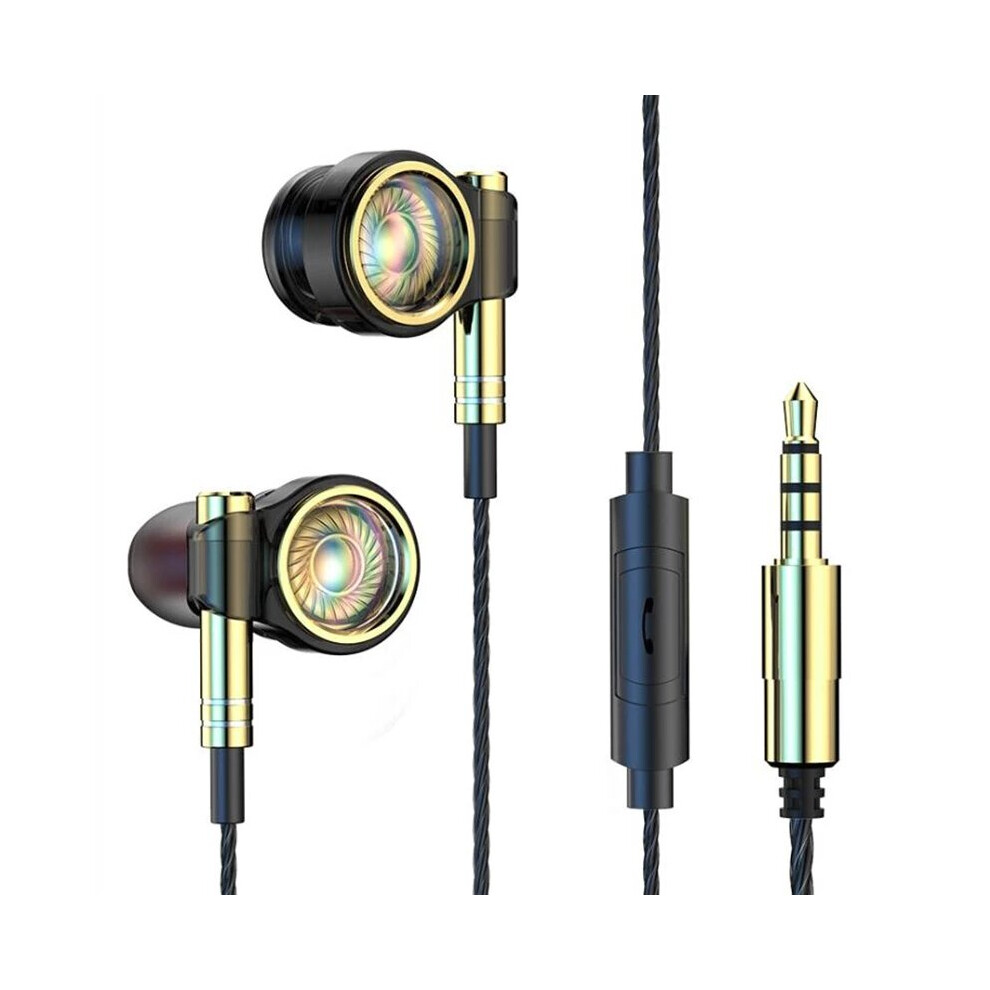 Super Bass Headset 6D Noise Cancelling Earphone Subwoofer Earpiece Hi-Fi Stereo Music Earbuds Wired With Wheat Phone Headset