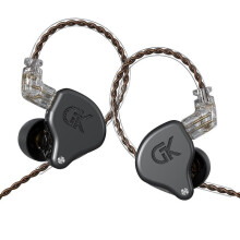 (Black, With Mic) Units Earphone 3.5mm Wired Earbuds 1DD+4BA Balanced Armature Hi-Fi Stereo Bass In-ear Music Headphones