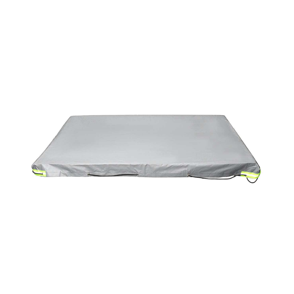 (Grey) Trailer Cover Waterproof Windproof Dust Protector With Rubber Belt 208X114x13cm Grey 4250937606639