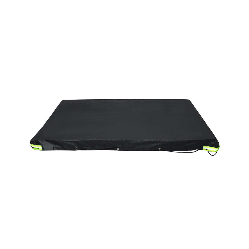 (Black) Trailer Cover Waterproof Windproof Dust Protector With Rubber Belt 208X114x13cm Black 4250937606615