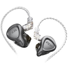 (Grey, With Mic) Noise Reduction Earphone In-Ear Earbuds Monitor Headphones Hi-Fi Headset For KZ ZSN PRO ZSX ZS10 PRO ZAX