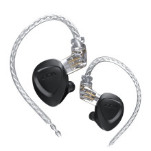(Black, Standard) Metal Earphones In Ear Monitor Bass Headset Noise Cancelling Earbuds For ZAX ZSX ASX CA16 EDX