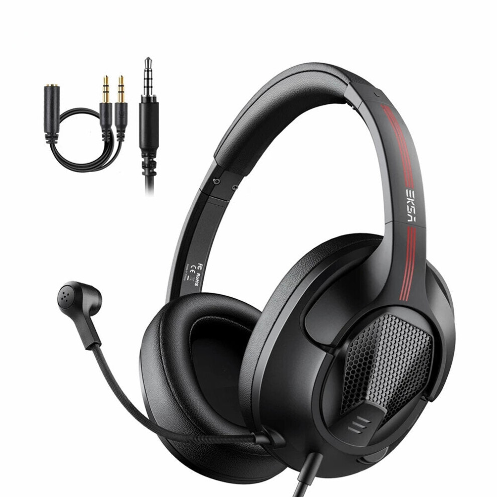 Gaming Headset Gamer 3.5mm Stereo Wired Headphones with Microphone Noise Cancelling for PC/PS4/Xbox One/Nintendo Switc-image-OPC-PFXGG7K-NEW