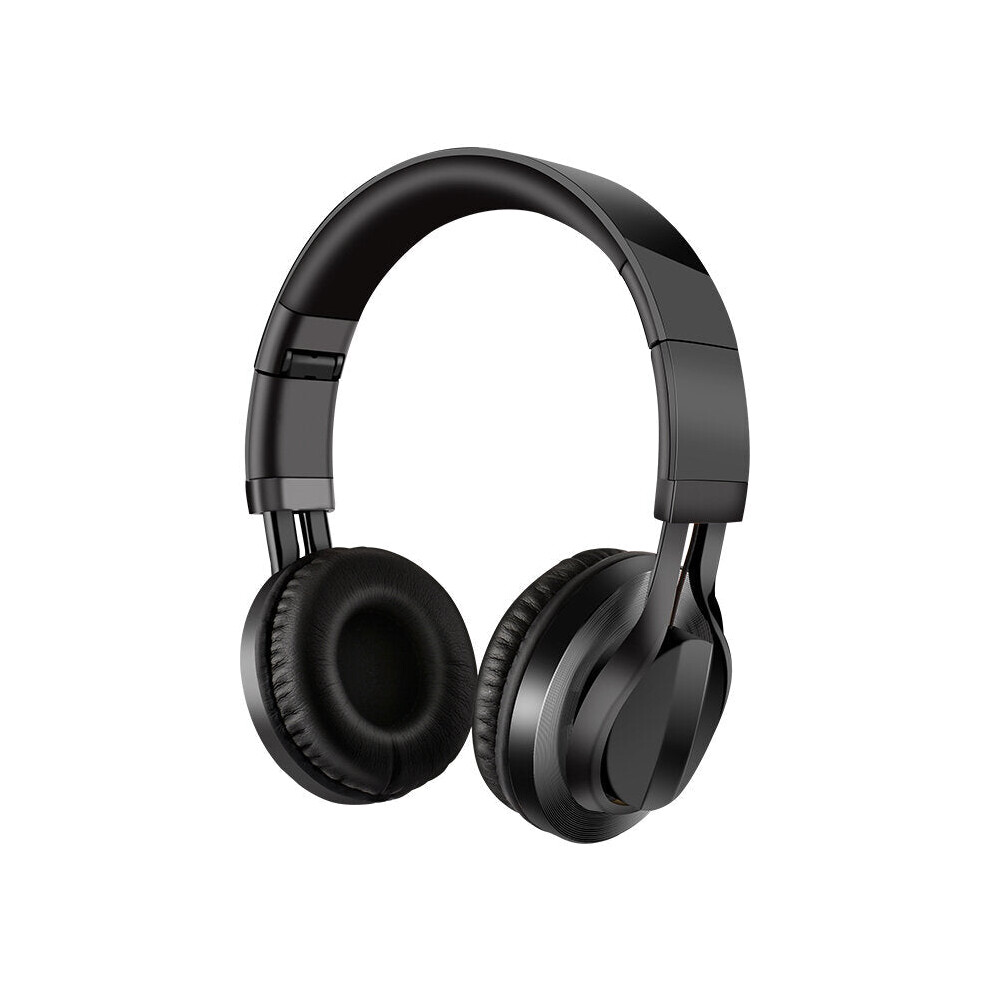 (Black) Hifi Bass Stereo Over Ear Gaming Headband Headphone Foldable Headset With Microphone Black 6112212290026
