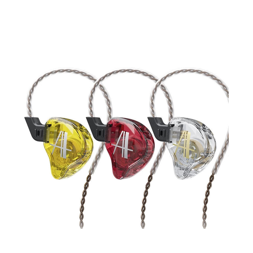 (, Standard) In Ear Earphone Metal Headphones Wi Earbuds Deep Bass Headset Noise Cancelling Iem Kz Edx Zst Zsn Pro Zst X Red 6112212291085