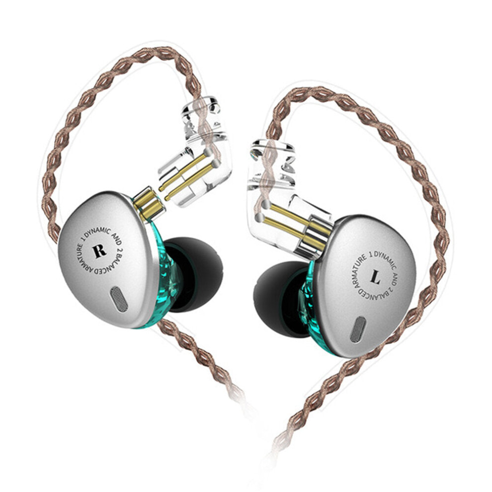(, Without Mic) Earphones Hi-Fi Earphone 3.5Mm Jack Wired Earbuds Sport Headphones Silver 6112212292471