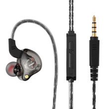 (Black) Earphone Super Bass Stereo Headset Subwoofer Wired In-Ear Headphones