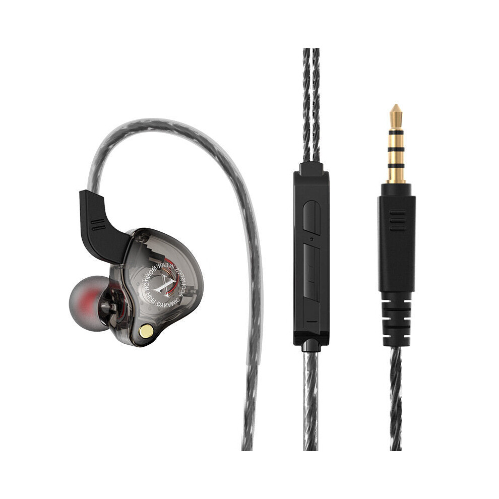 (Black) Earphone Super Bass Stereo Headset Subwoofer Wired In-Ear Headphones Black 5284966051640