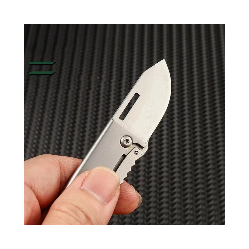 Mini Outdoor Folding Knife Portable Bottle Opener Sharp Cutting Tool Hanger High Hardness Knife Camping Survival Tool