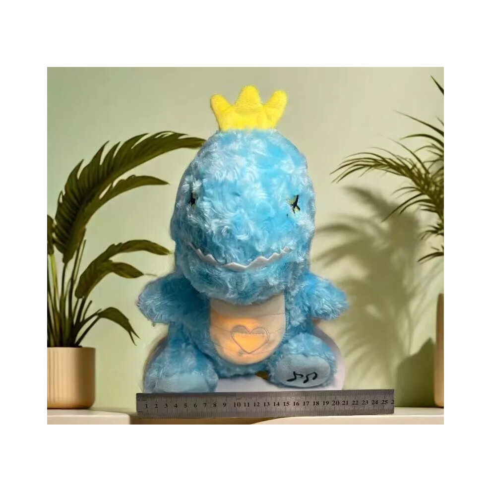 Bghone (Blue Breathing Dinosaur) New Cute Koala Breathing Musical Soothing Doll Sleep Anxiety Relief Xmas Gift