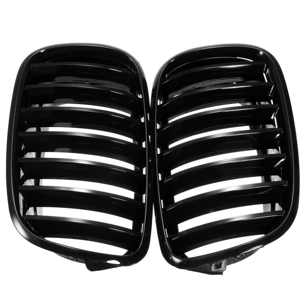 Black Front Hood Grilles Grille For BMW 2007-2013 E70 E71 X5 X6