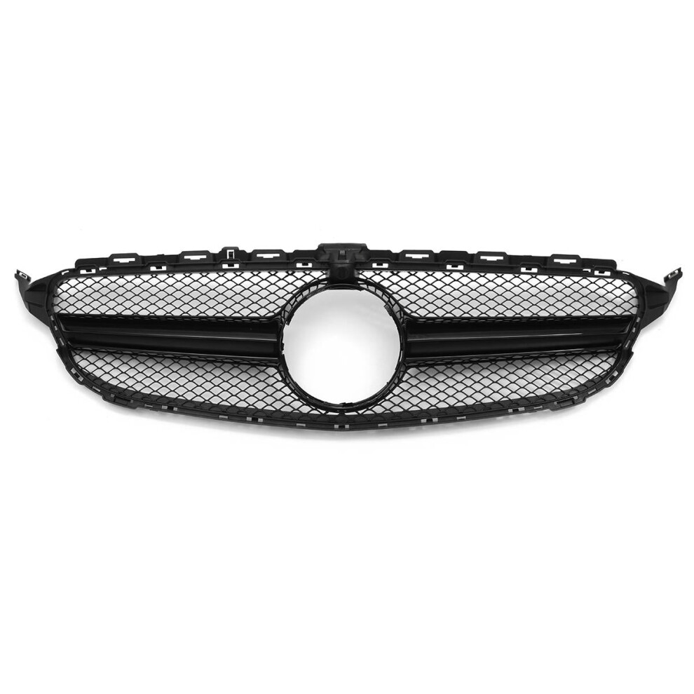 Amg C63 Style Grill Grille For Mercedes Benz With Camera Black 4250937560962