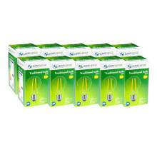 (10 Pack) LED Filament Light Bulb A60 GLS Traditional Bulb E27 Screw 10.5w equiv brightness 150w Warm White 2700K Energy Saving
