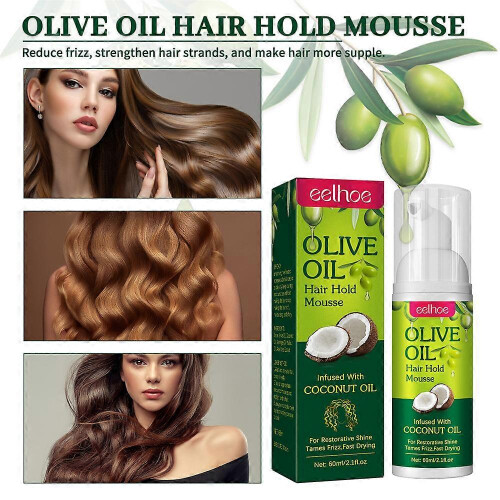Fluffy Olive Oil Hold & Shine Wrap/Set Mousse 1