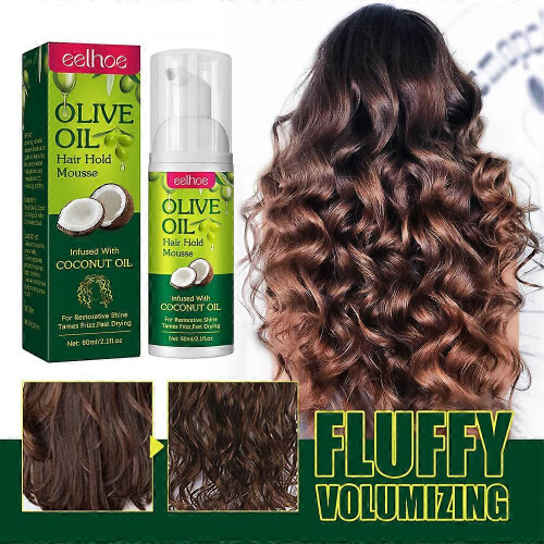 Fluffy Olive Oil Hold & Shine Wrap/Set Mousse 2
