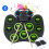 (White) Portable Hand Roll Electronic Drum Flash Bluetooth Drum Set with Built-in Lithium Battery Speaker 6