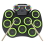 (White) Portable Hand Roll Electronic Drum Flash Bluetooth Drum Set with Built-in Lithium Battery Speaker 2